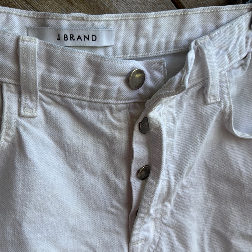 J brand ivy white high waist button fly jeans size 30 - Picture 3 of 5